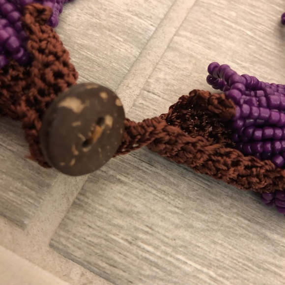 Purple Beaded Multi-Strand Necklace - Picture 11 of 15